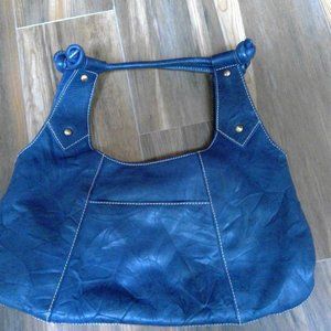 Soft handbag in beautiful blue